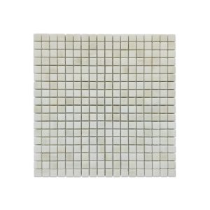 Полированная мраморная мозаика из белого Тасосского мрамора