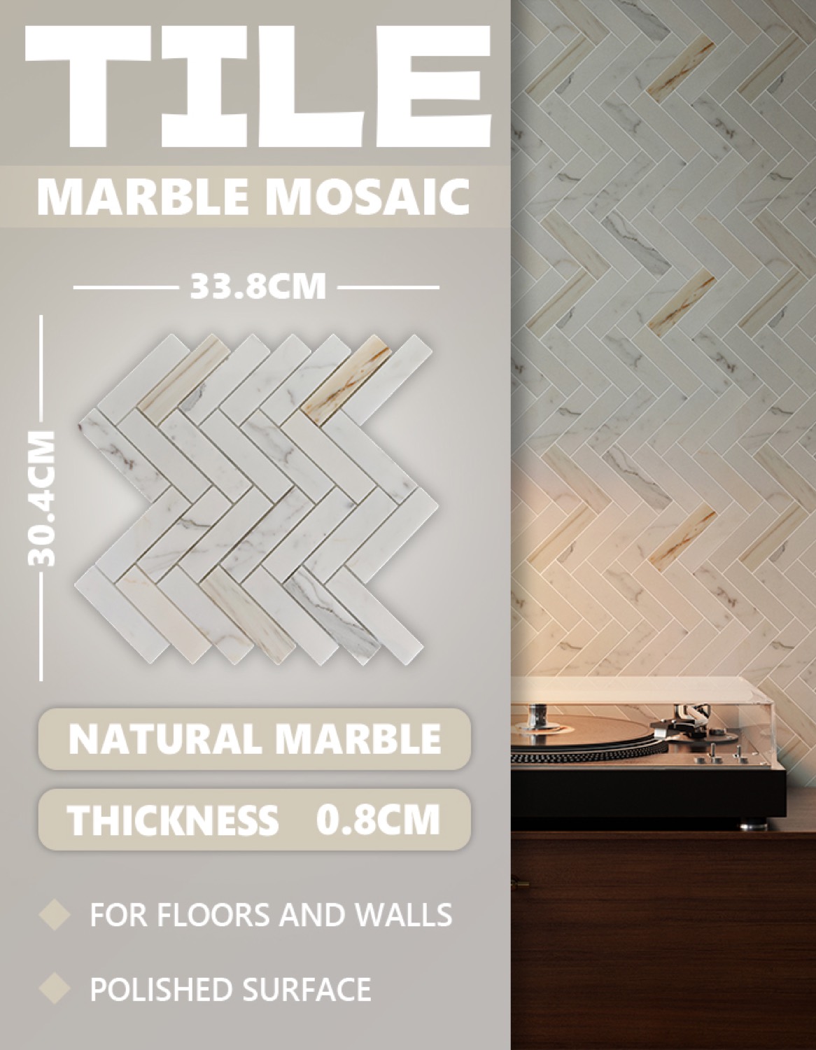 CC75 stone mosaic product photo