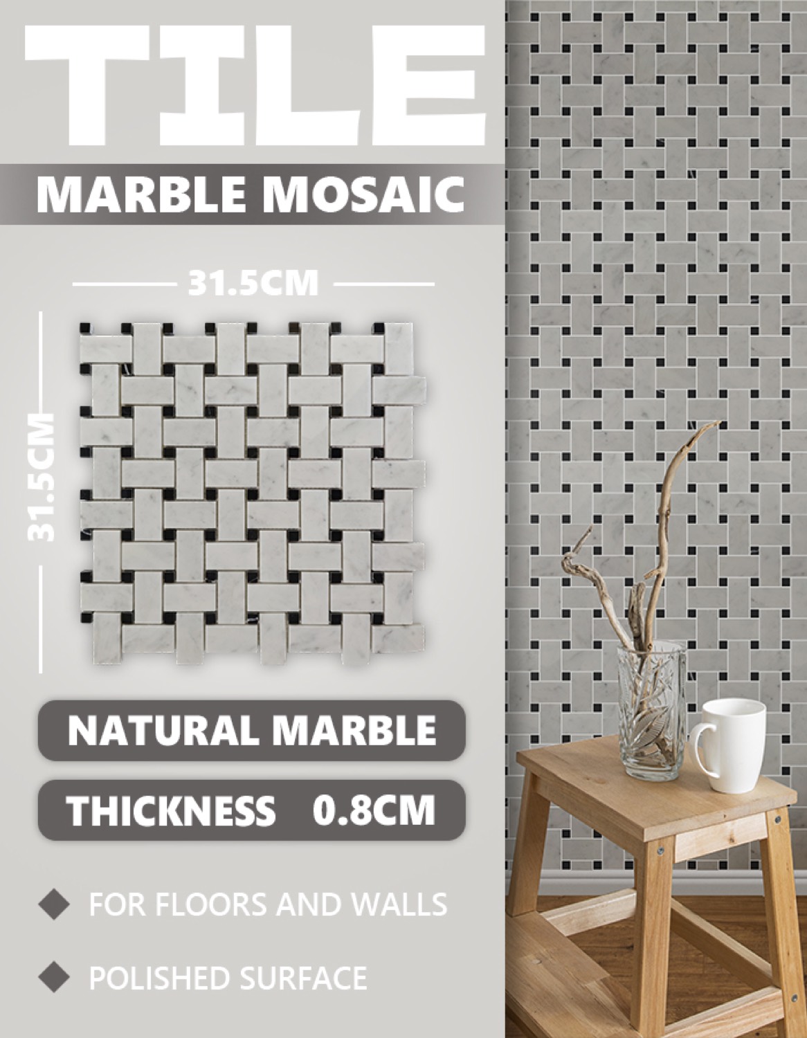 MW9 stone mosaic product photo