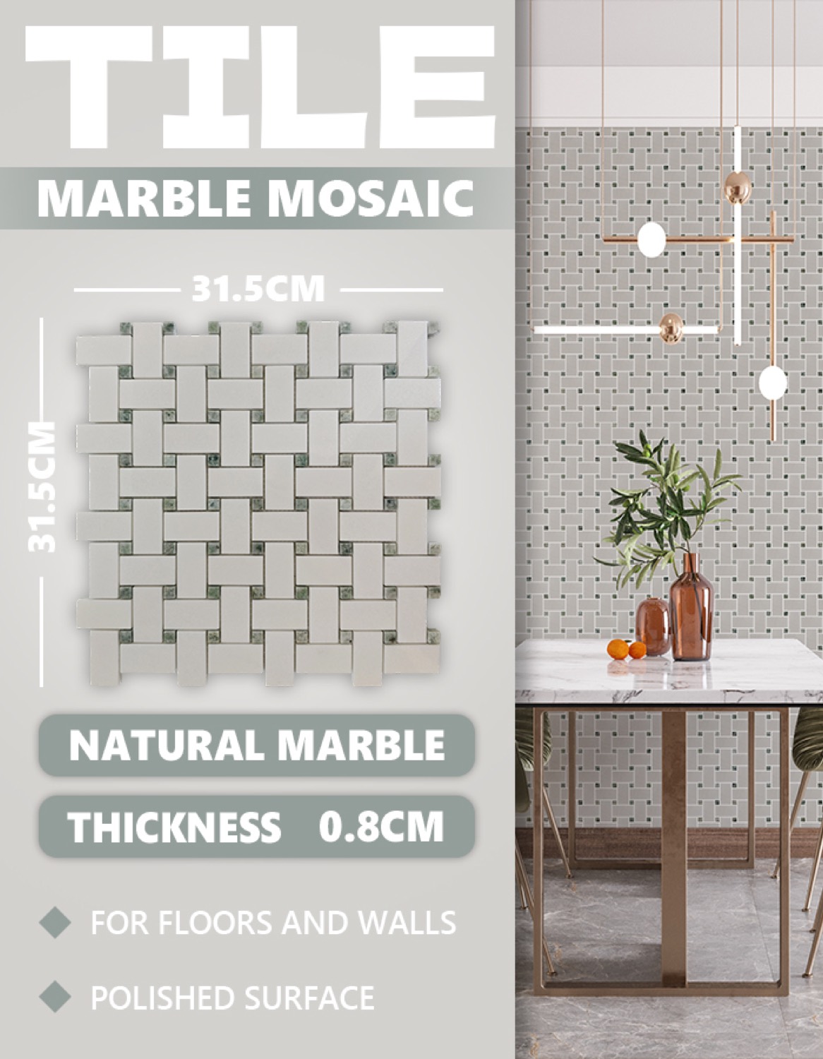 TW65 stone mosaic product photo